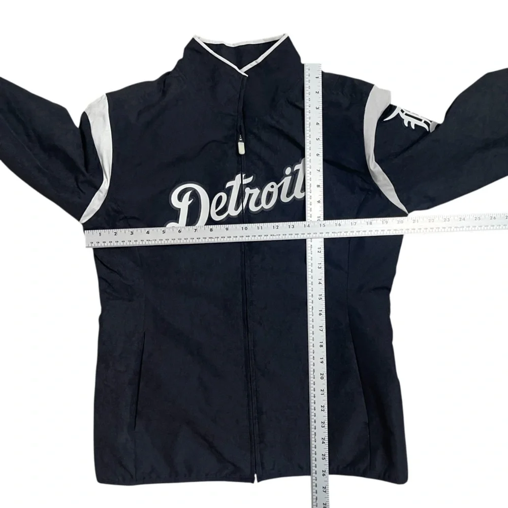 Majestic Thermabase MLB Detroit Tigers Jacket Navy Medium - Picture 6 of 13